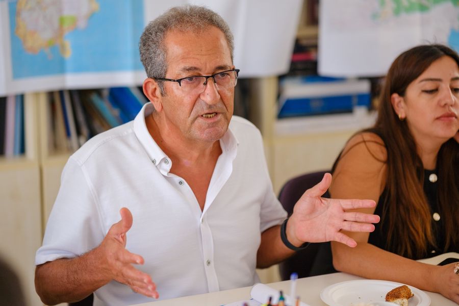 İbrahim Akkaya toplantıda söz alıyor